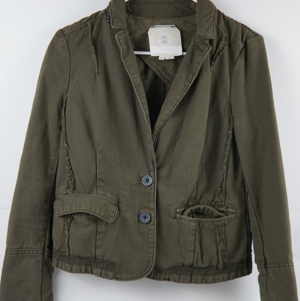 Antropologie Hei Hei sz 4 US Utility Plaid Jacket